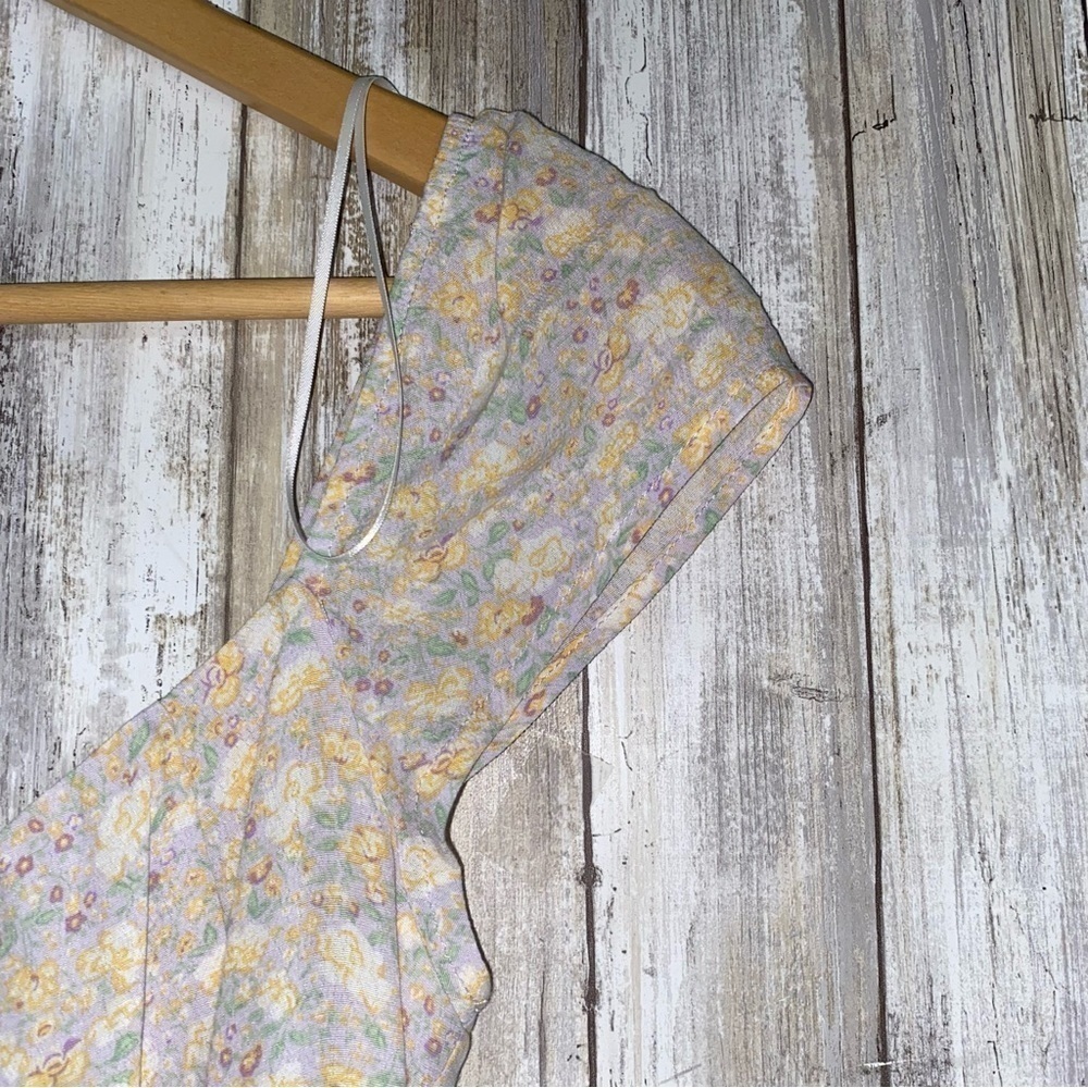 NWT Elodie Floral Light Mauve Crop - Picture 4 of 5